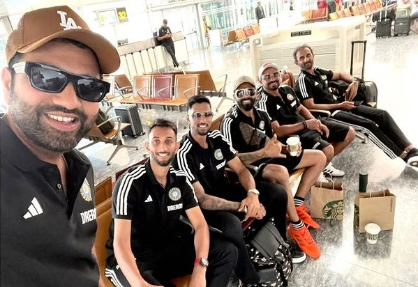 A cheerful selfie shared by Rohit Sharma - Asia Cup 2023