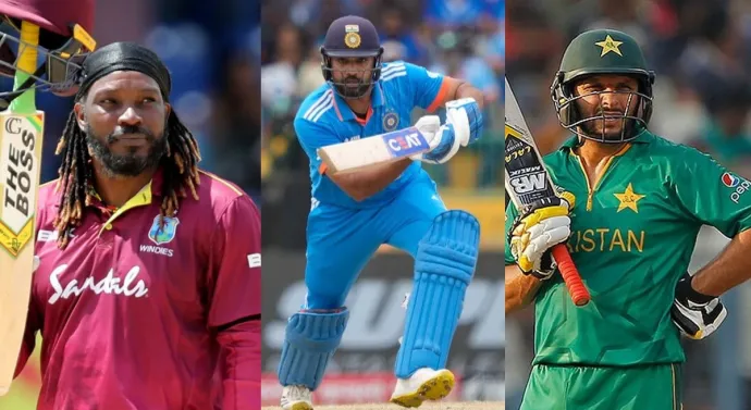Most sixes in international cricket: Rohit Sharma second on 551 sixes, nears Gayle’s record