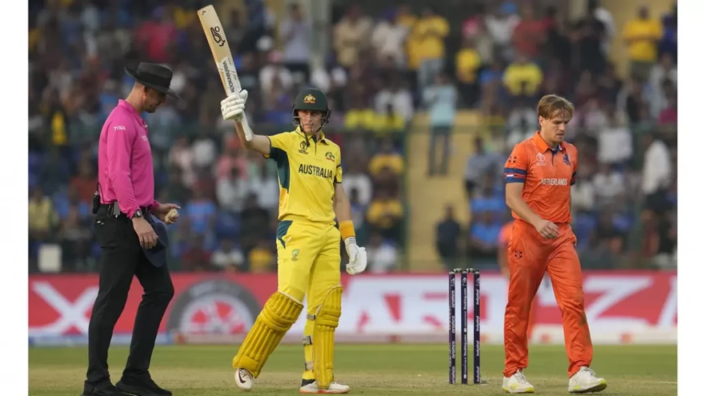 Maxwell Record Ton Drives Australia to Victory Over Netherlands