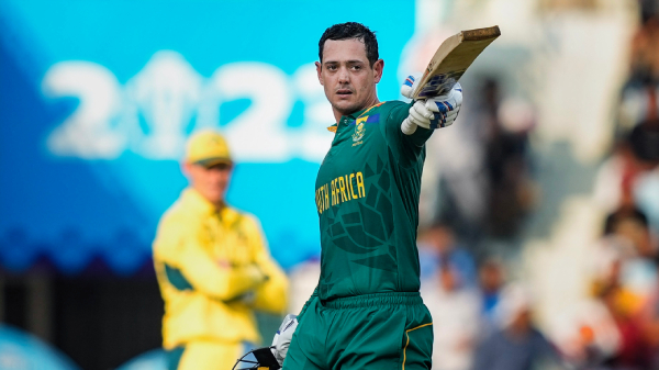 World Cup 2023: de Kock slams 90-ball hundred in SA vs AUS match for consecutive WC centuries